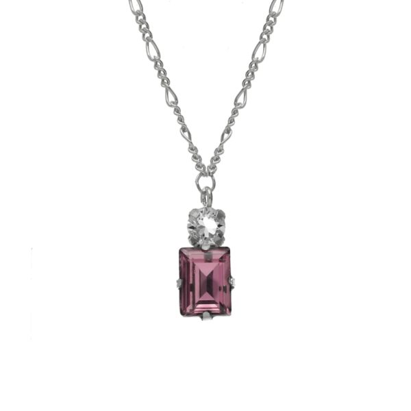 Κολιέ από ασήμι 925 με Swarovski πέτρες