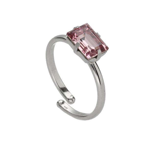 Δαχτυλίδι από ασήμι 925 με Swarovski πέτρες