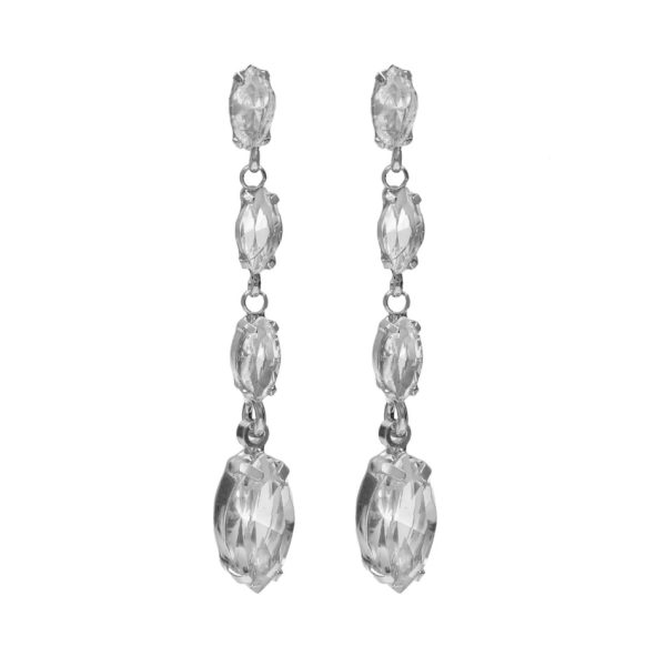 Σκουλαρίκια από ασήμι 925 με Swarovski πέτρες