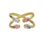 Δαχτυλίδι από ασήμι 925 με Swarovski πέτρες