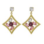 Σκουλαρίκια από ασήμι 925 με Swarovski πέτρες
