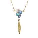 Κολιέ από ασήμι 925 με Swarovski πέτρες