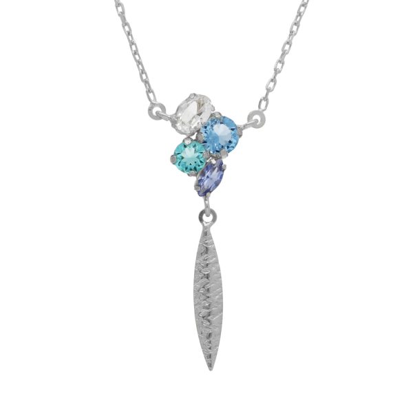 Κολιέ από ασήμι 925 με Swarovski πέτρες
