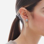 Σκουλαρίκια από ασήμι 925 με Swarovski πέτρες - Image 2