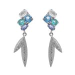 Σκουλαρίκια από ασήμι 925 με Swarovski πέτρες