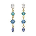 Σκουλαρίκια από ασήμι 925 με Swarovski πέτρες