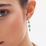 Σκουλαρίκια από ασήμι 925 με Swarovski πέτρες - Image 2