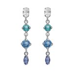 Σκουλαρίκια από ασήμι 925 με Swarovski πέτρες