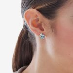Σκουλαρίκια από ασήμι 925 με Swarovski πέτρες - Image 2
