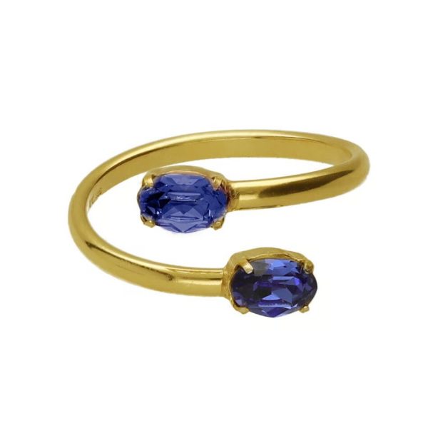 Δαχτυλίδι από ασήμι 925 με Swarovski πέτρες