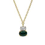 Κολιέ από ασήμι 925 με Swarovski πέτρες