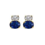 Σκουλαρίκια από ασήμι 925 με Swarovski πέτρες