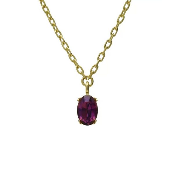 Κολιέ από ασήμι 925 με Swarovski πέτρες