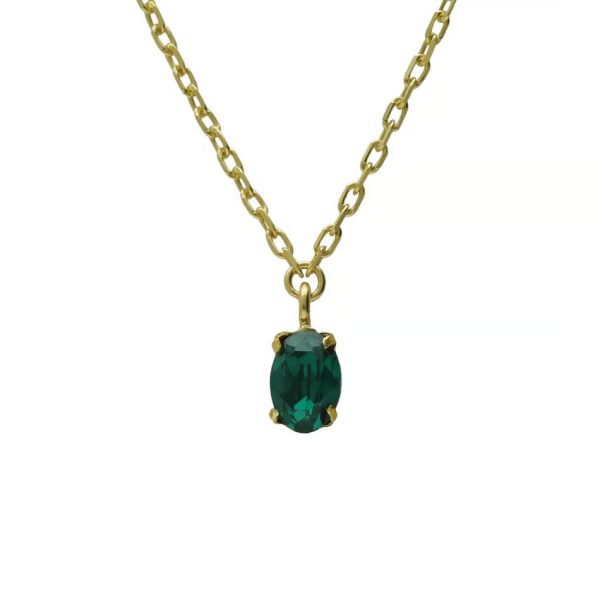 Κολιέ από ασήμι 925 με Swarovski πέτρες