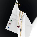 Σκουλαρίκια καρφωτά από ασήμι 925 με Swarovski πέτρες - Image 3