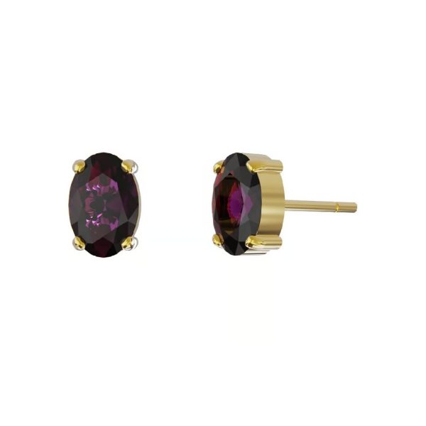 Σκουλαρίκια καρφωτά από ασήμι 925 με Swarovski πέτρες