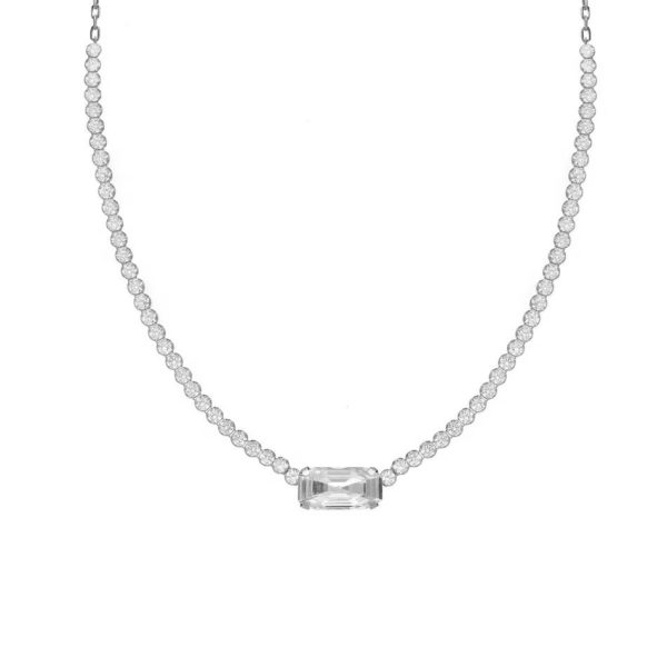 Κολιέ από ασήμι 925 με Swarovski πέτρες