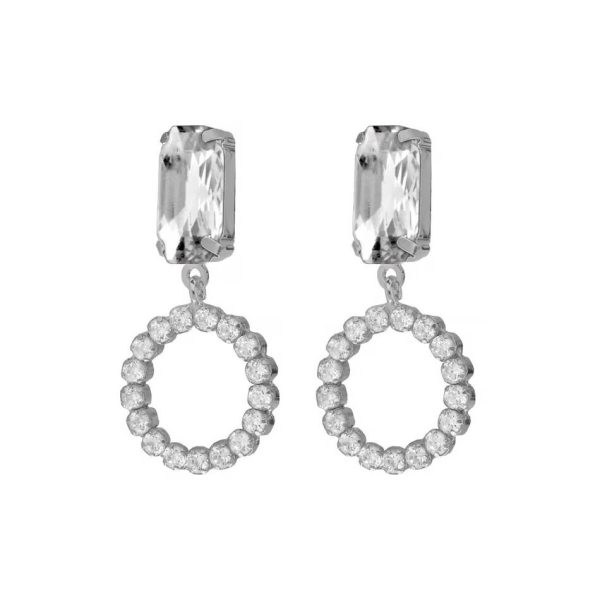 Σκουλαρίκια από ασήμι 925 με Swarovski πέτρες