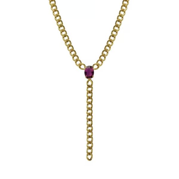 Κολιέ από ασήμι 925 με Swarovski πέτρες