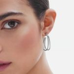 Σκουλαρίκια κρίκοι από ασήμι 925 - Image 2