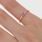 Δαχτυλίδι από ασήμι 925 με Swarovski πέτρες - Image 2