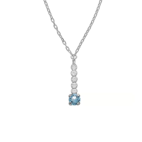 Κολιέ από ασήμι 925 με Swarovski πέτρες