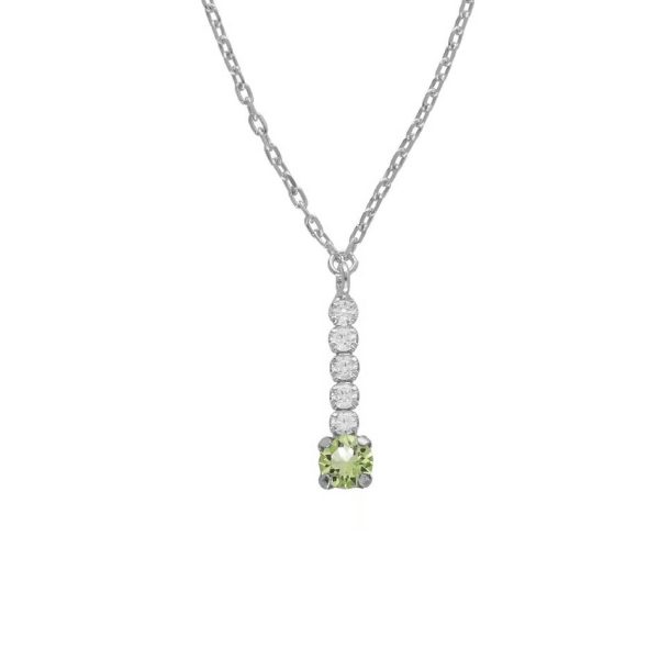 Κολιέ από ασήμι 925 με Swarovski πέτρες