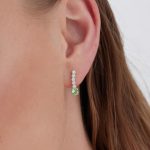 Σκουλαρίκια από ασήμι 925 με Swarovski πέτρες - Image 2