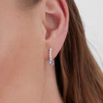 Σκουλαρίκια από ασήμι 925 με Swarovski πέτρες - Image 2