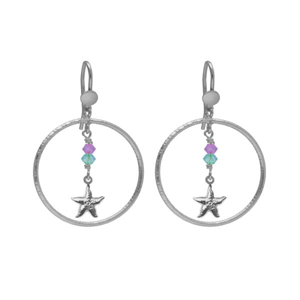 Σκουλαρίκια από ασήμι 925 με Swarovski πέτρες