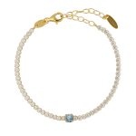 Βραχιόλι ριβιέρα από ασήμι 925 με Swarovski πέτρες