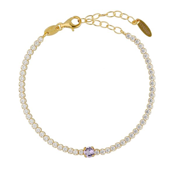 Βραχιόλι ριβιέρα από ασήμι 925 με Swarovski πέτρες
