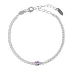 Βραχιόλι ριβιέρα από ασήμι 925 με Swarovski πέτρες
