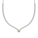 Κολιέ ριβιέρα από ασήμι 925 με Swarovski πέτρες