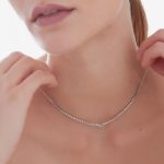 Κολιέ ριβιέρα από ασήμι 925 με Swarovski πέτρες - Image 2