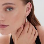 Σκουλαρίκια από ασήμι 925 με Swarovski πέτρες - Image 2