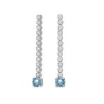 Σκουλαρίκια από ασήμι 925 με Swarovski πέτρες