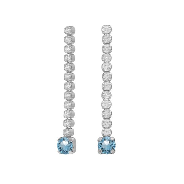 Σκουλαρίκια από ασήμι 925 με Swarovski πέτρες