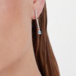 Σκουλαρίκια από ασήμι 925 με Swarovski πέτρες - Image 2