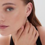 Σκουλαρίκια από ασήμι 925 με Swarovski πέτρες - Image 2