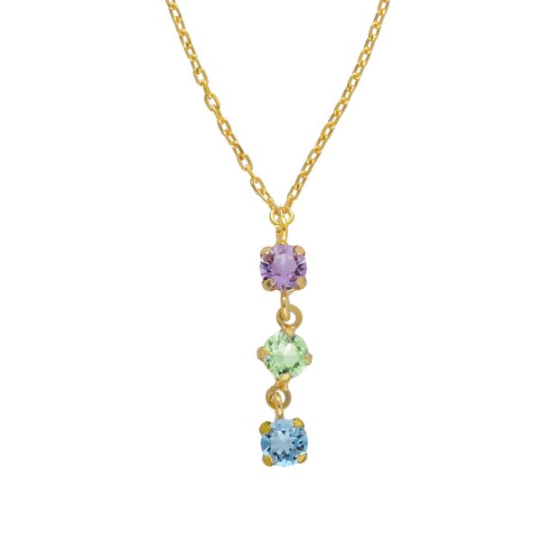 Κολιέ από ασήμι 925 με Swarovski πέτρες