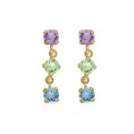 Σκουλαρίκια από ασήμι 925 με Swarovski πέτρες