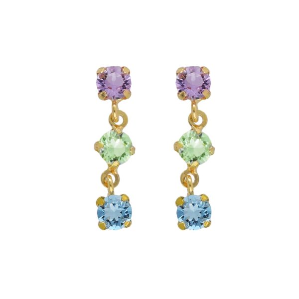 Σκουλαρίκια από ασήμι 925 με Swarovski πέτρες