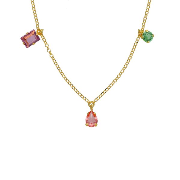 Κολιέ από ασήμι 925 με Swarovski πέτρες