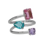 Δαχτυλίδι από ασήμι 925 με Swarovski πέτρες
