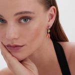 Σκουλαρίκια από ασήμι 925 με Swarovski πέτρες - Image 2