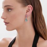 Σκουλαρίκια από ασήμι 925 με Swarovski πέτρες - Image 2