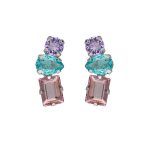 Σκουλαρίκια από ασήμι 925 με Swarovski πέτρες
