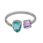Δαχτυλίδι από ασήμι 925 με Swarovski πέτρες