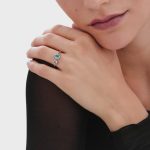 Δαχτυλίδι από ασήμι 925 με Swarovski πέτρες - Image 2